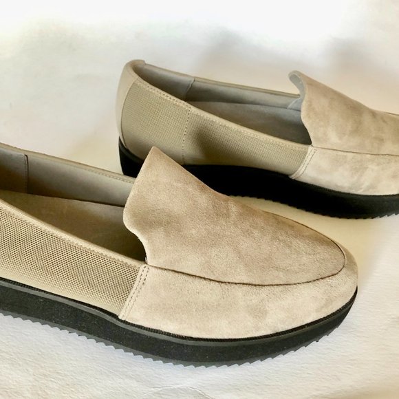 EUC Eileen Fisher Suede & Mesh Pull-Ons Size 7 - Picture 2 of 5